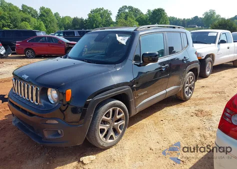 2016 Jeep Renegade Latitude from USA, damaged, VIN ZACCJABT0GPD99830